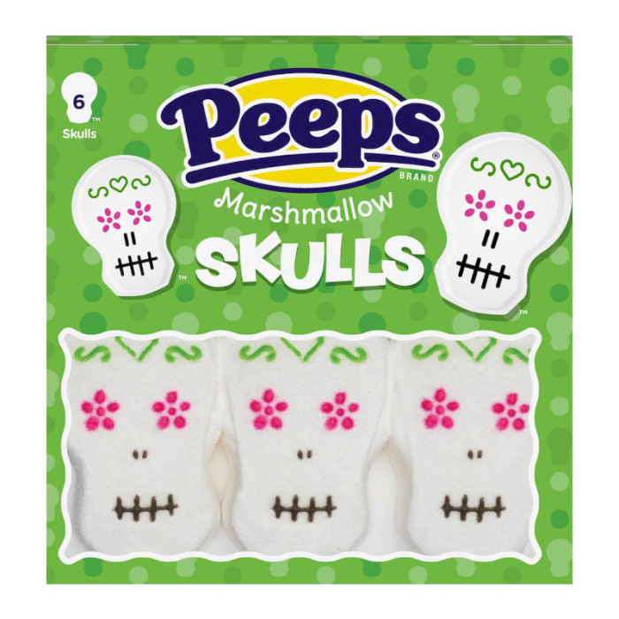 Peeps Halloween Marshmallow Skulls 6PK (85g)