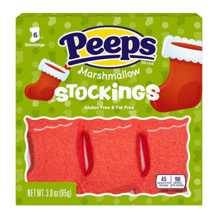 Peeps Marshmallow Stockings 6PK (85g)