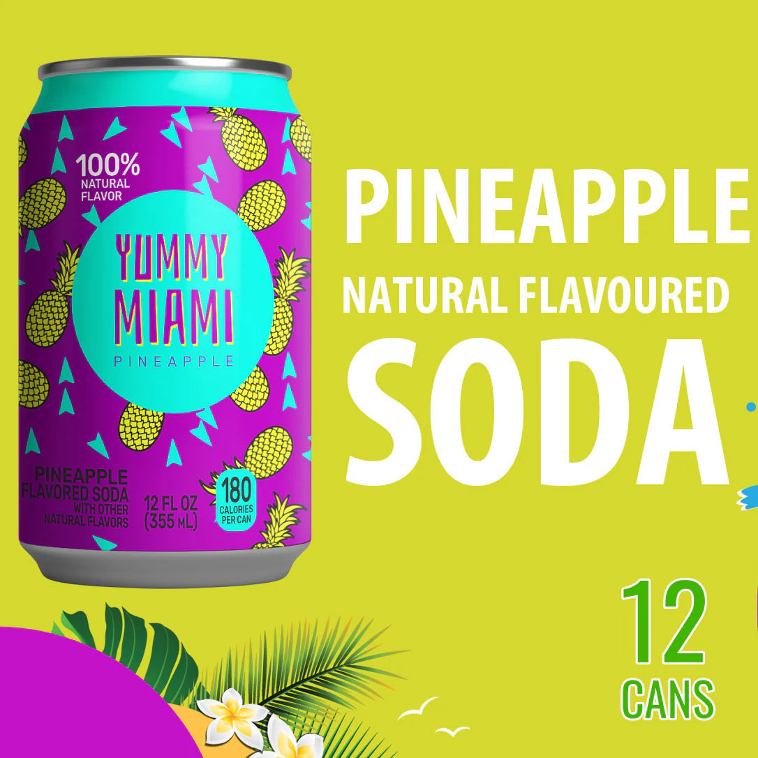 Yummy Miami Pineapple Case of 12 (12 x 355ml)