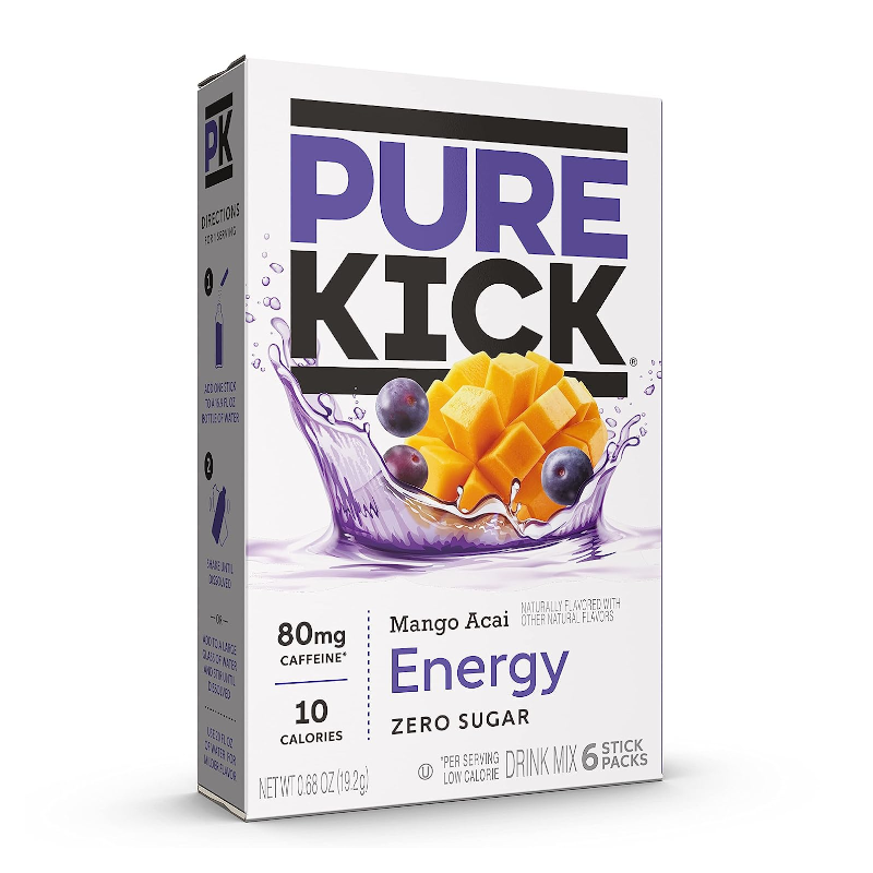 Pure Kick Energy Mango Acai Singles to Go (18g)