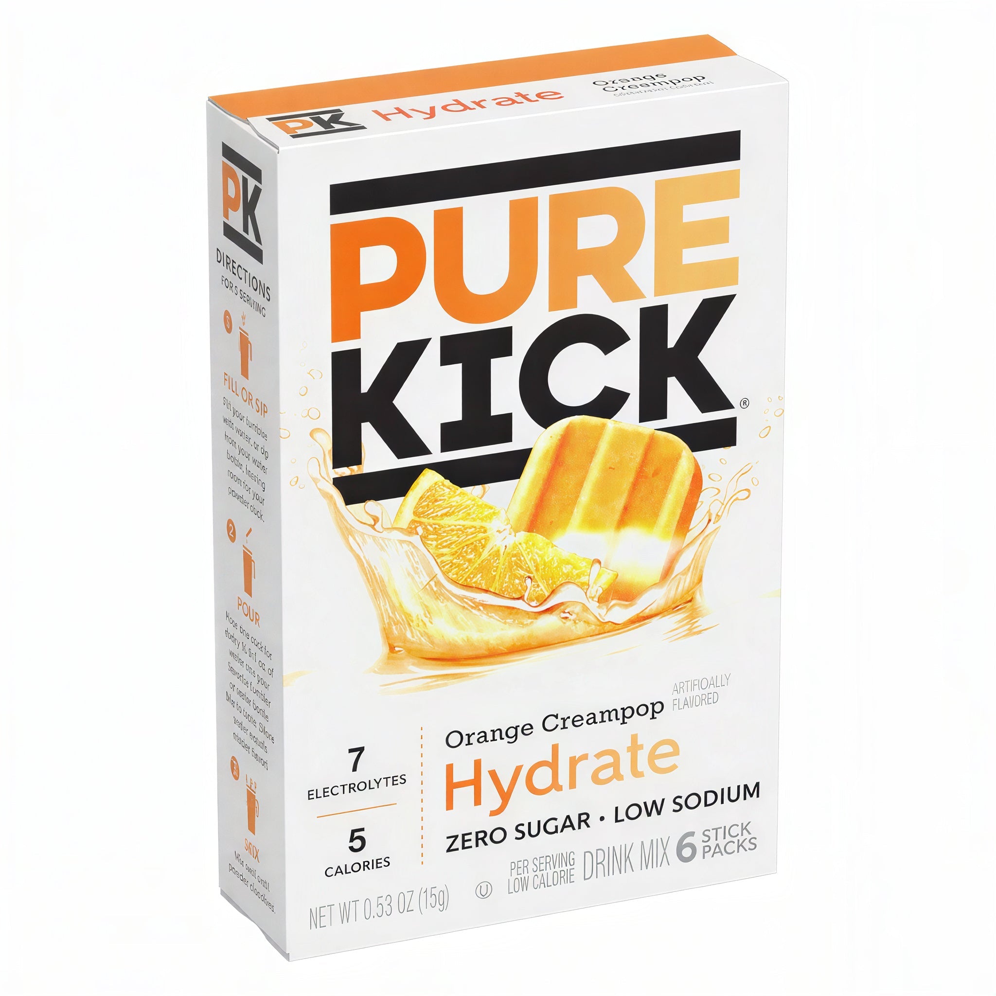 Pure Kick Orange Creampop Singles to Go (15g)