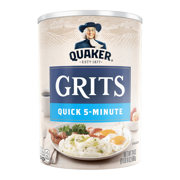 Quaker Grits (680g) product packaging