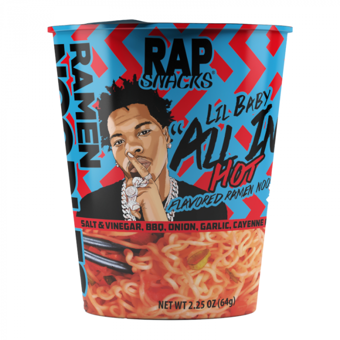 Rap Snacks: All-In Hot Flavored Ramen Noodles (64g)