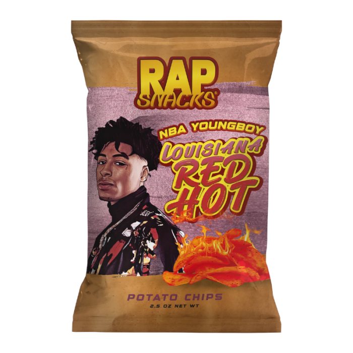 Rap Snacks NBA YoungBoy Louisiana Red Hot (71g)