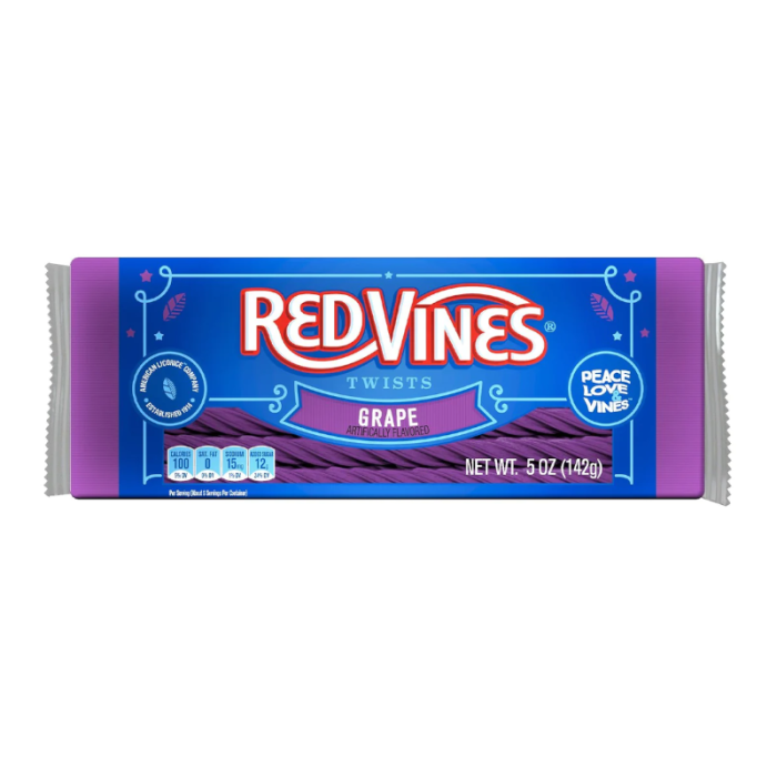 Red Vines Twists Grape Tray (141g)