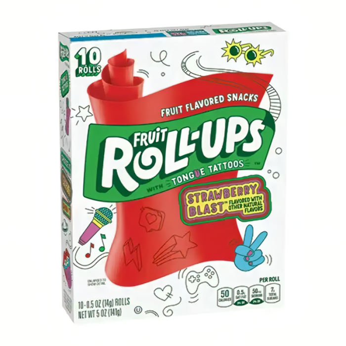 Fruit Roll-Ups Strawberry Sensation 10 Single Packs (141g)
