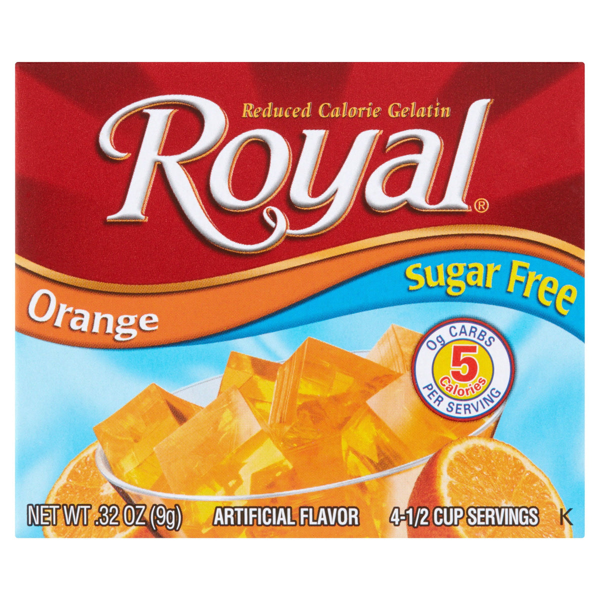 Royal Gelatin Sugar Free Orange (9g)