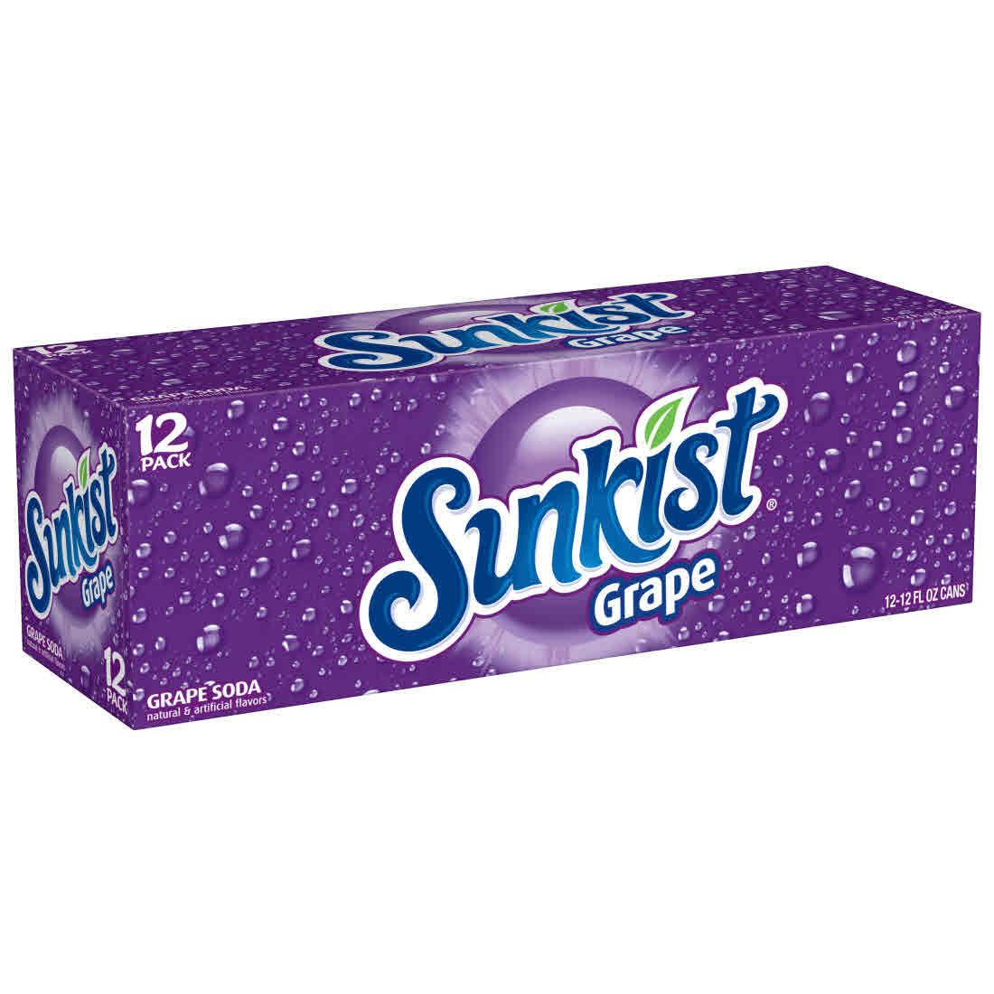 Sunkist Grape Case of 12 (355ml x12)