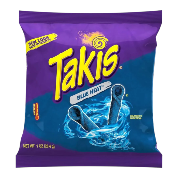 Takis Blue Heat Rolled Tortilla Corn Chips (28g)