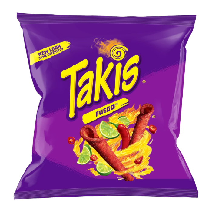 Takis Fuego Nacho Rolled Tortilla Corn Chips (28g)