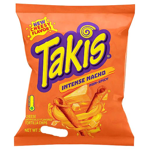 Takis Intense Nacho Rolled Tortilla Corn Chips (28g)