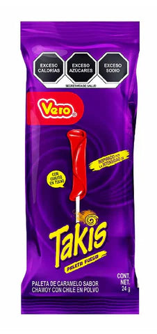 Takis Fuego Lollipop with Dipping Powder (24g) (Best Before 30/09/23)