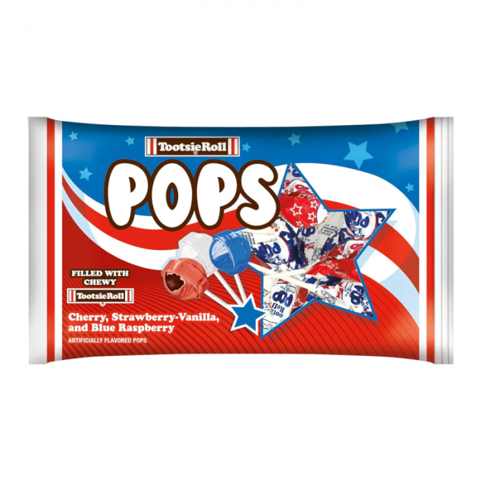 Tootsie Roll Pops Patriotic Stars & Stripes (255g)