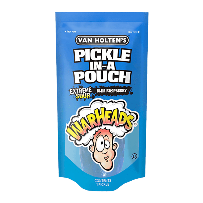 Van Holten's Extreme Sour Pickle In-A-Pouch Blue Raspberry (Manual Review - Weight/Volume) product packaging