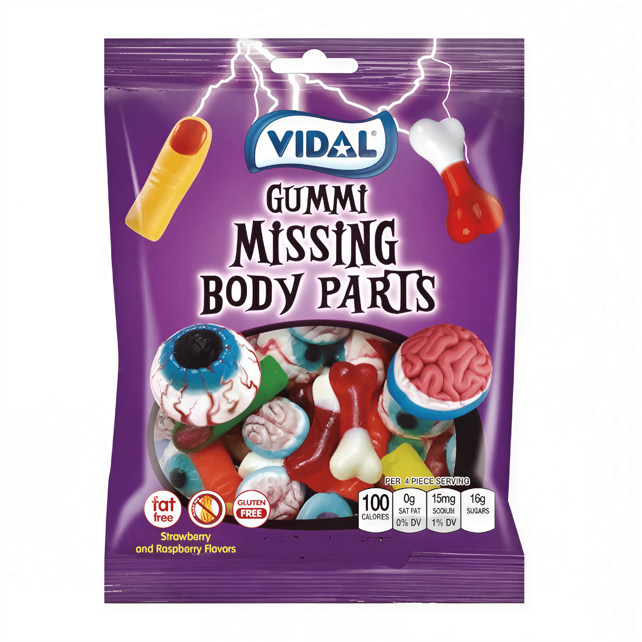 Vidal Halloween Missing Body Parts Gummies (99g)