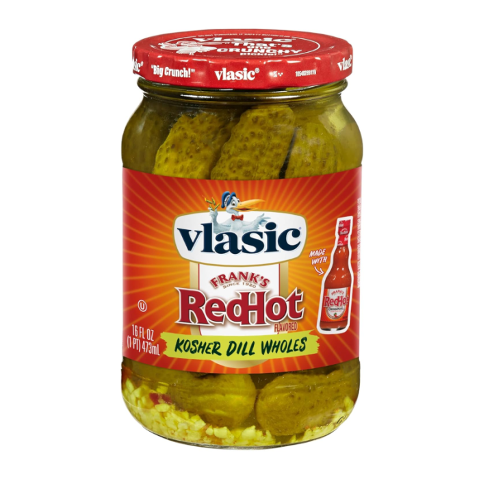 Vlasic Franks Red Hot Kosher Dill Wholes (473ml)