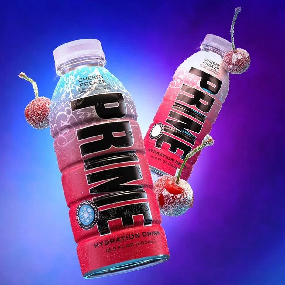 (DENTED BOTTLE) Prime Hydration Cherry Freeze (Walmart Exclusive Limited Edition) (500ml)