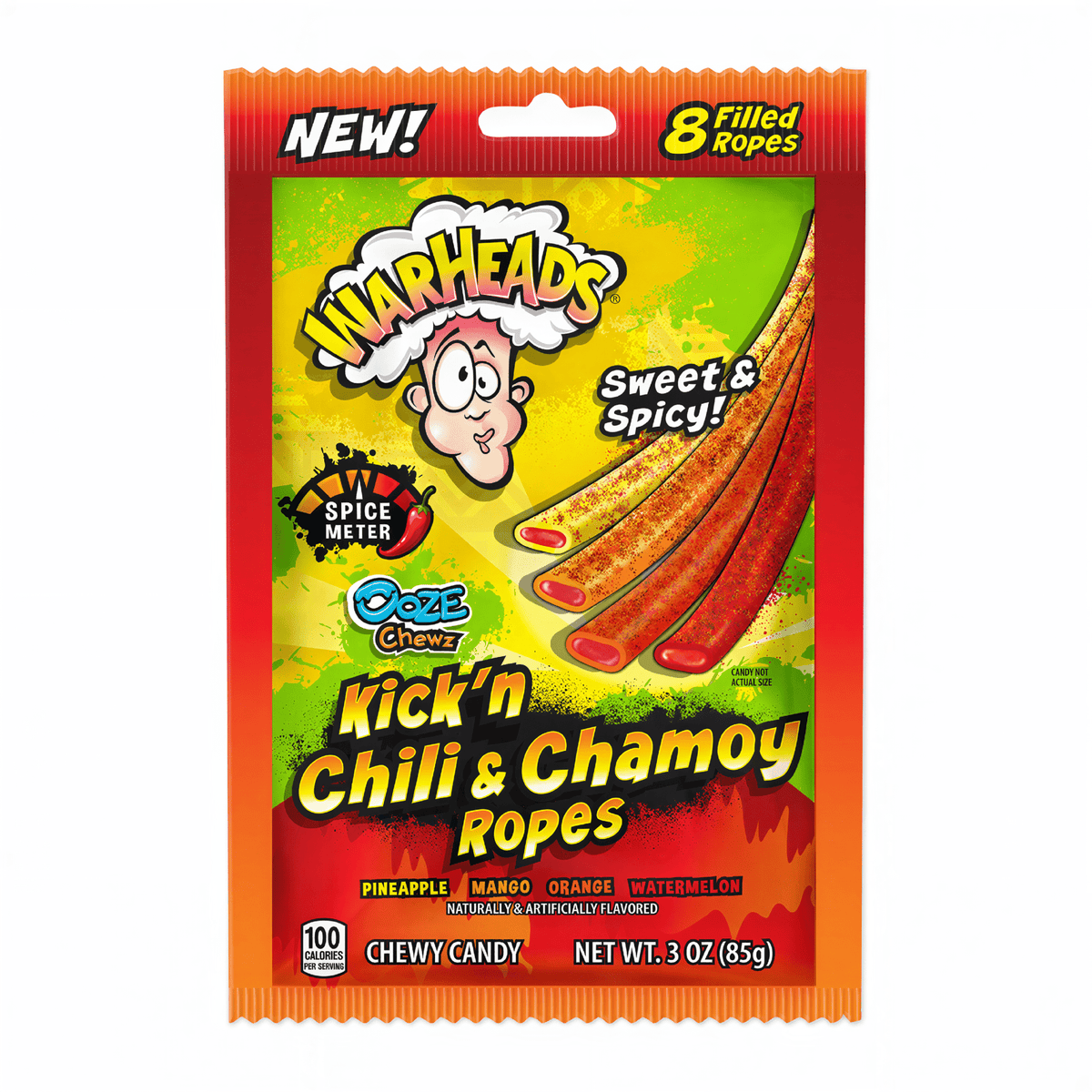 Warheads Kick'n Chili & Chamoy Ropes (85g)