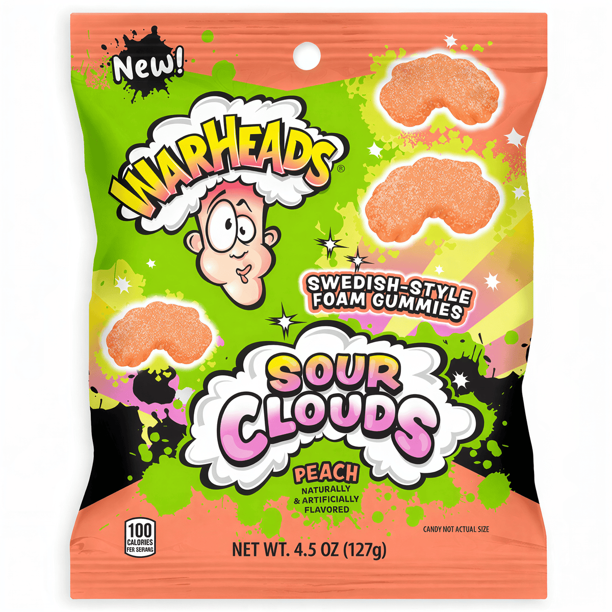 Warheads Sour Clouds Peach (127g)