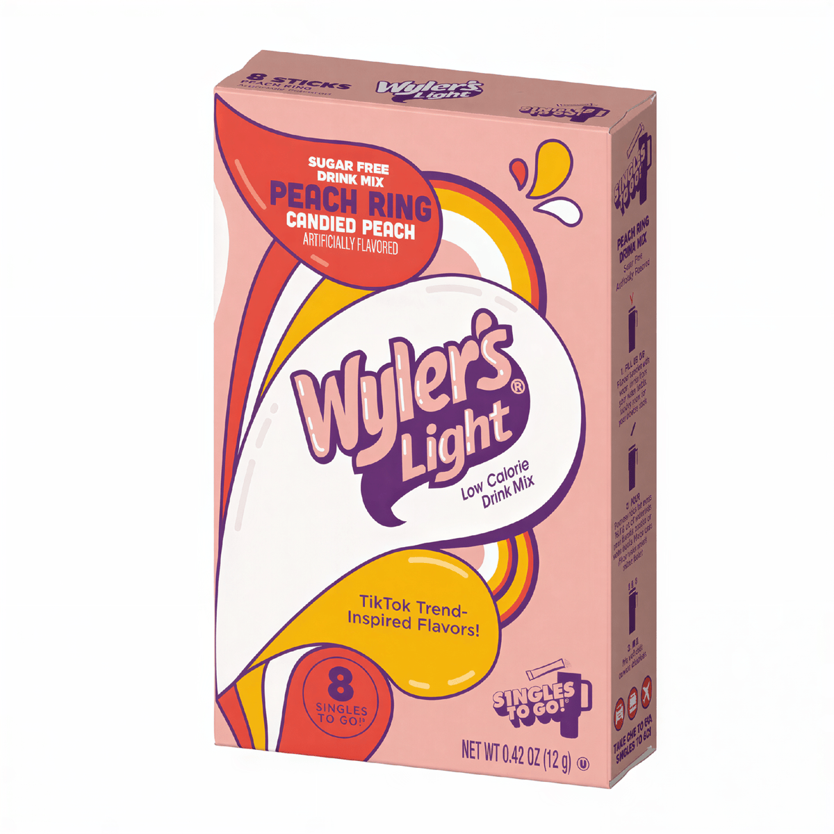 Wyler's Light Watertok Peach Ring Singles To Go (12g)