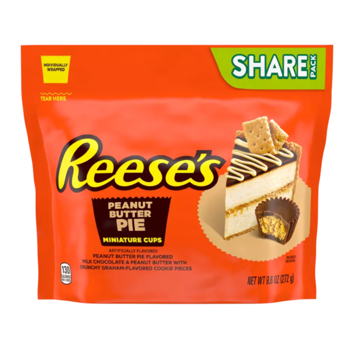Reese's Peanut Butter Pie Miniature Cups (272g) product packaging