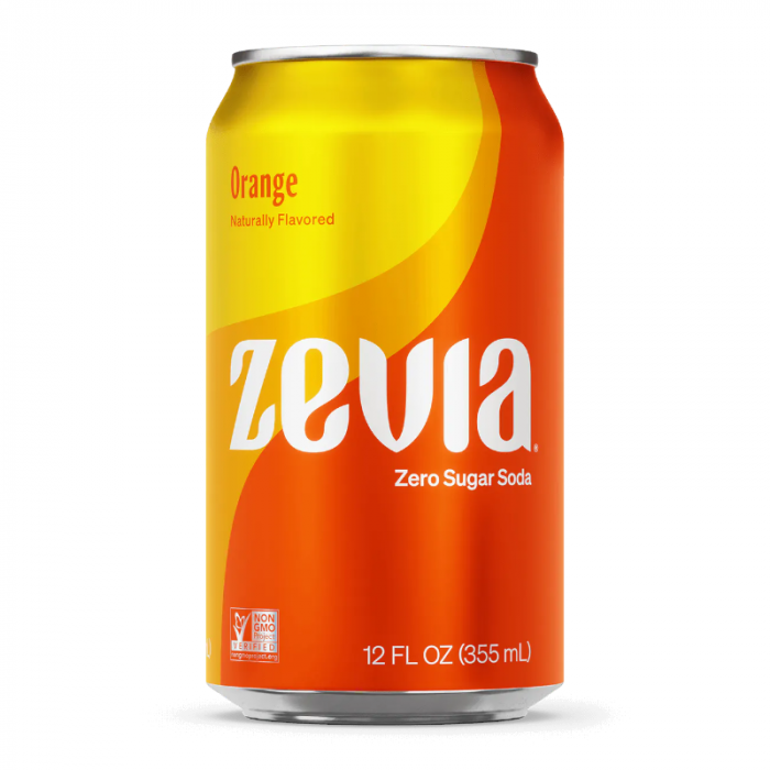 Zevia Zero Calorie Orange (355ml)