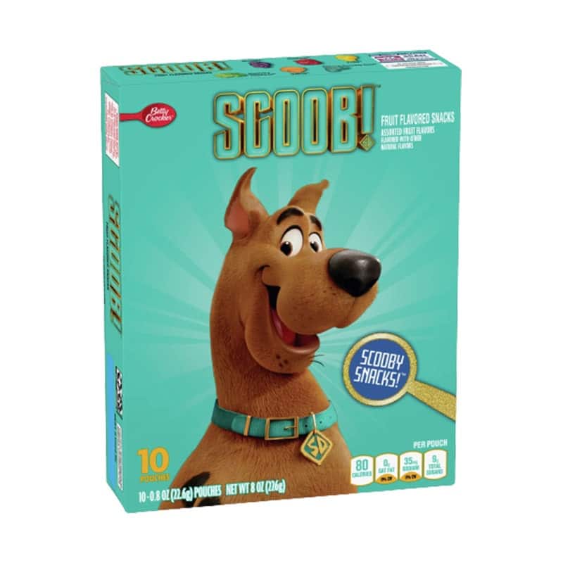 Betty Crocker Scooby Doo Fruit Snacks 10 Pouches (226g)