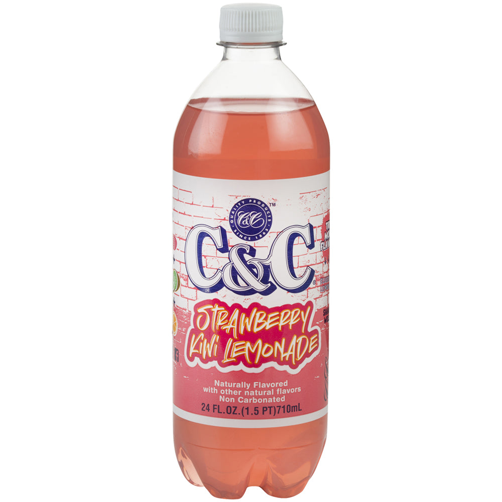 C&C Strawberry Kiwi Lemonade Soda (710ml)