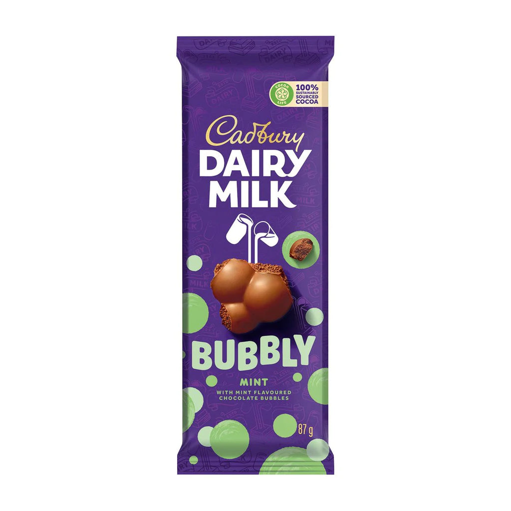 Cadbury Dairy Milk Bubbly Mint (160g)