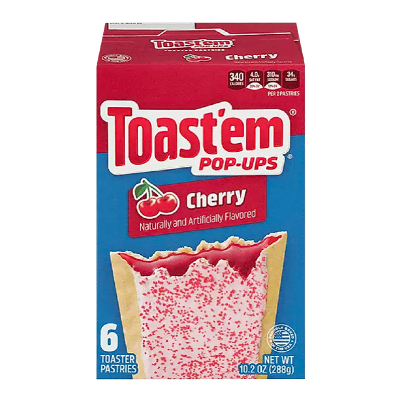 Toast'em Pop Ups Frosted Cherry Toaster Pastries (288g)
