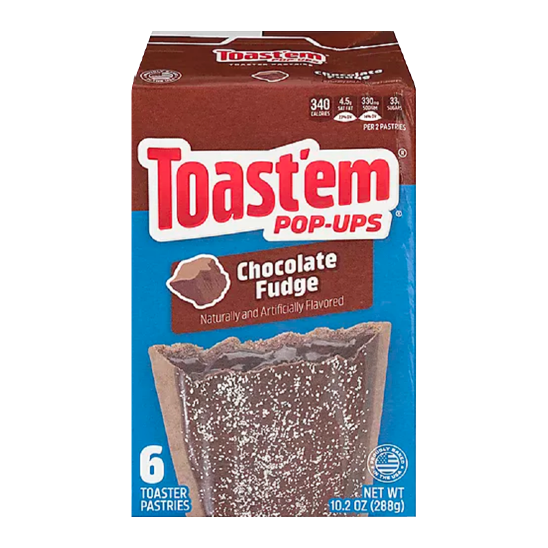 Toast'em Pop Ups Frosted Chocolate Fudge Toaster Pastries (288g)