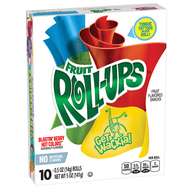 Fruit Roll-Ups Blastin’ Berry Hot Colours (141g)