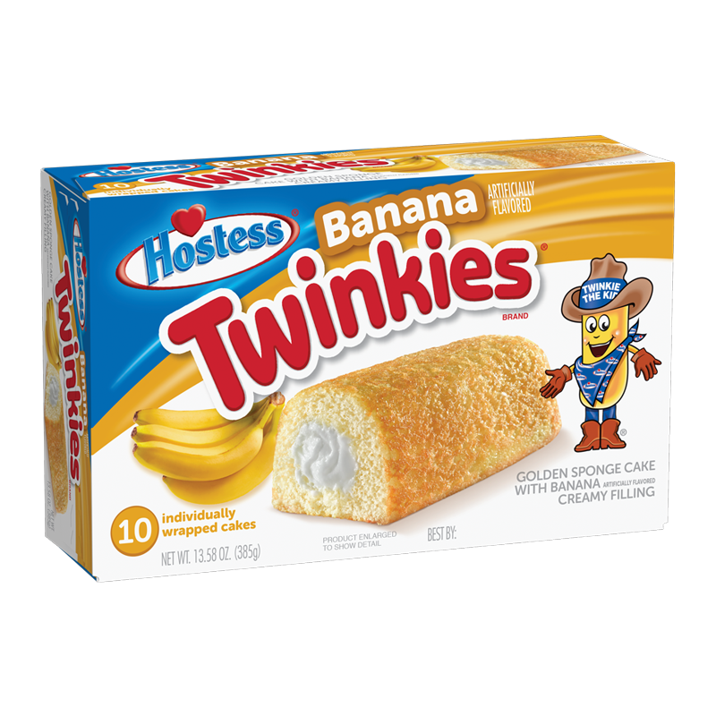 Hostess Banana Creme Twinkies 10-Pack (385g)