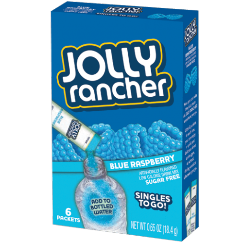 Jolly Rancher Blue Raspberry Singles to Go 6 Pack (18.4g)