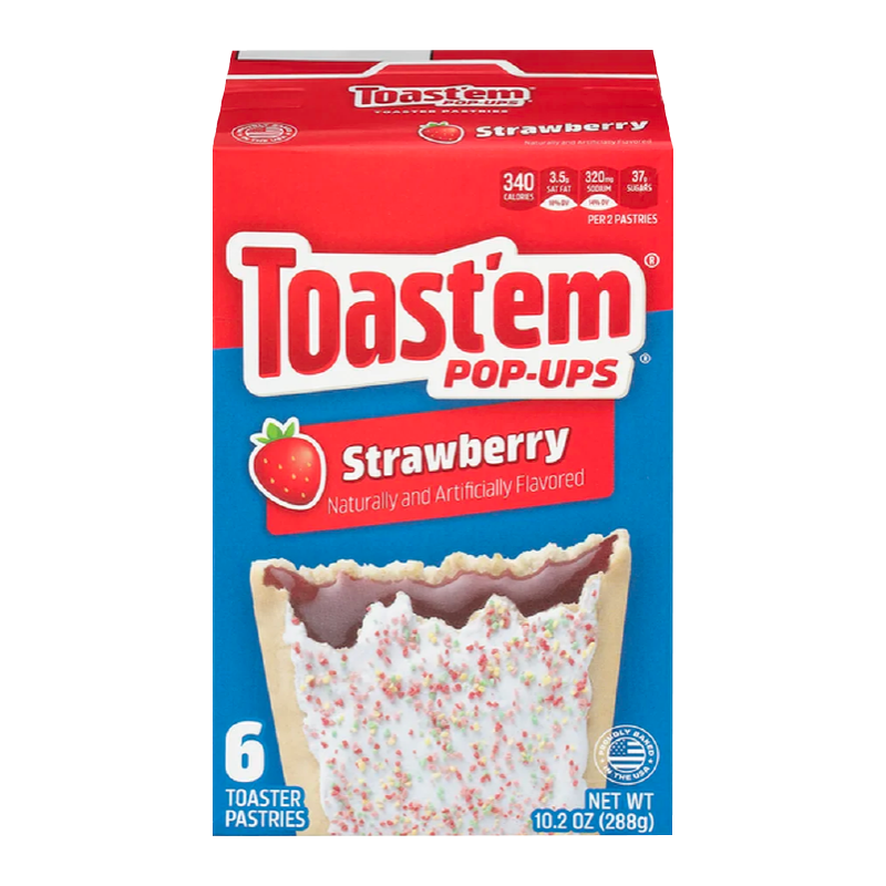 Toast'em Pop Ups Frosted Strawberry Toaster Pastries (288g)