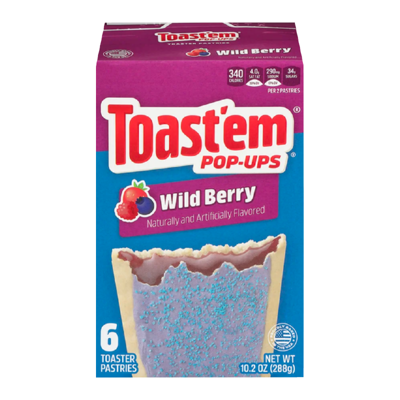 Toast'em Pop Ups Frosted Wild Berry Toaster Pastries (288g)