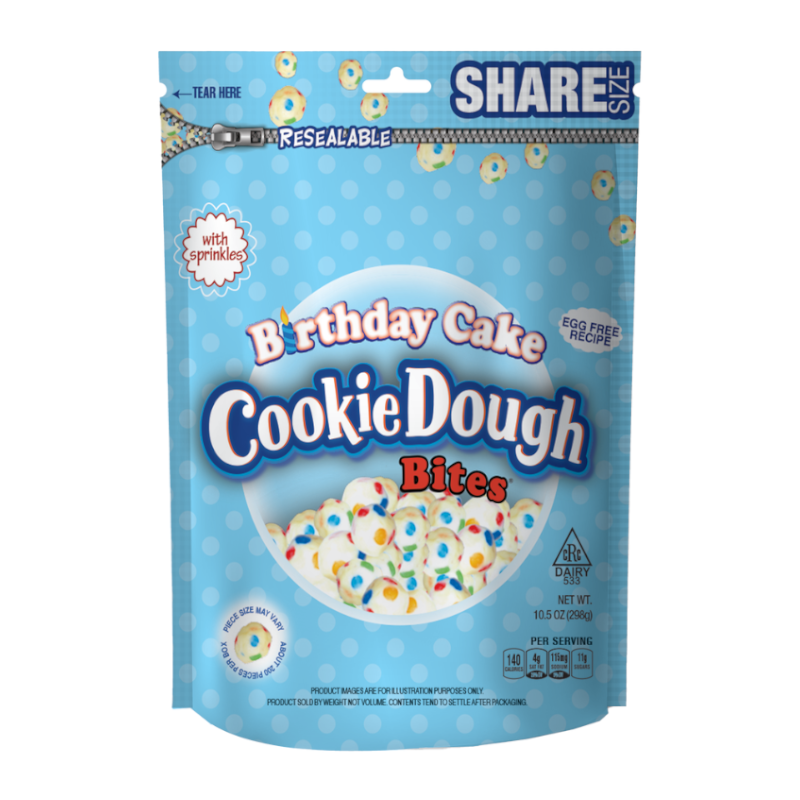 Cookie Dough Bites Birthday Cake Share Bag (298g)