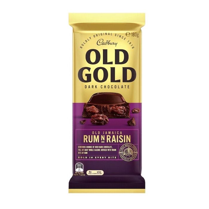 Cadbury Old Gold Jamaica Rum & Raisin (180g)