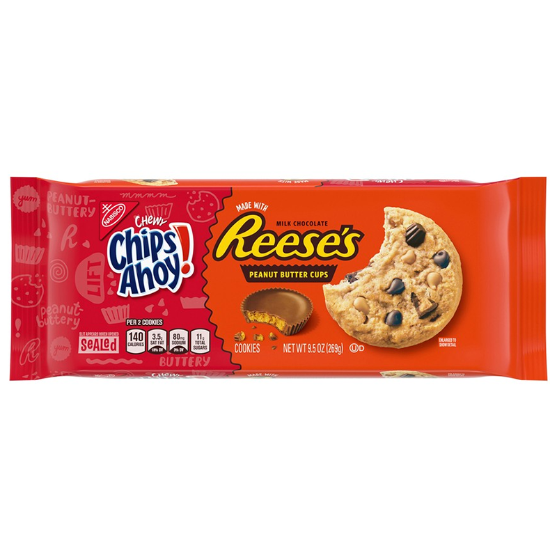 Chips Ahoy! CHEWY Reese's Peanut Butter Cup Cookies (269g)