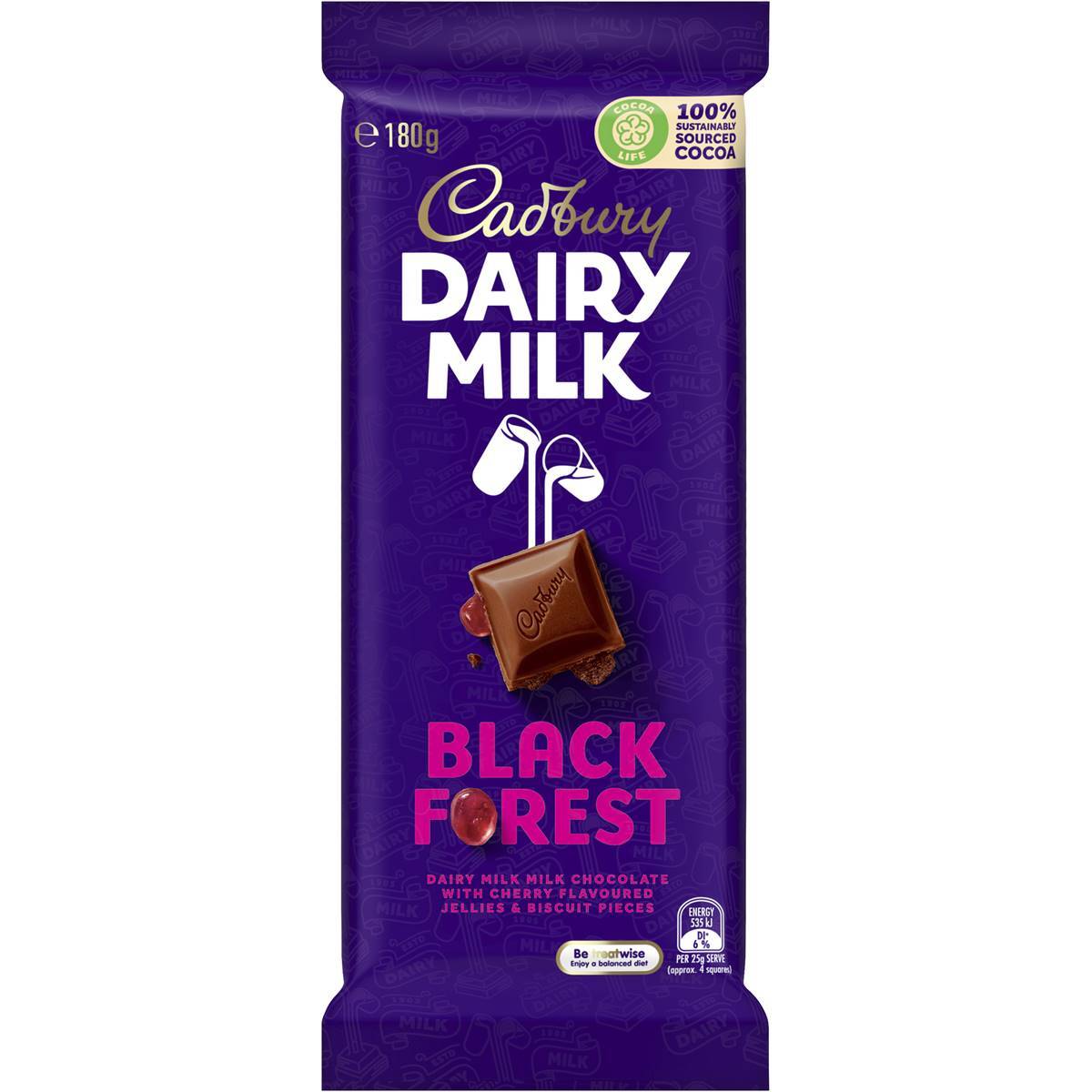 Cadbury Dairy Milk Black Forest (180g)