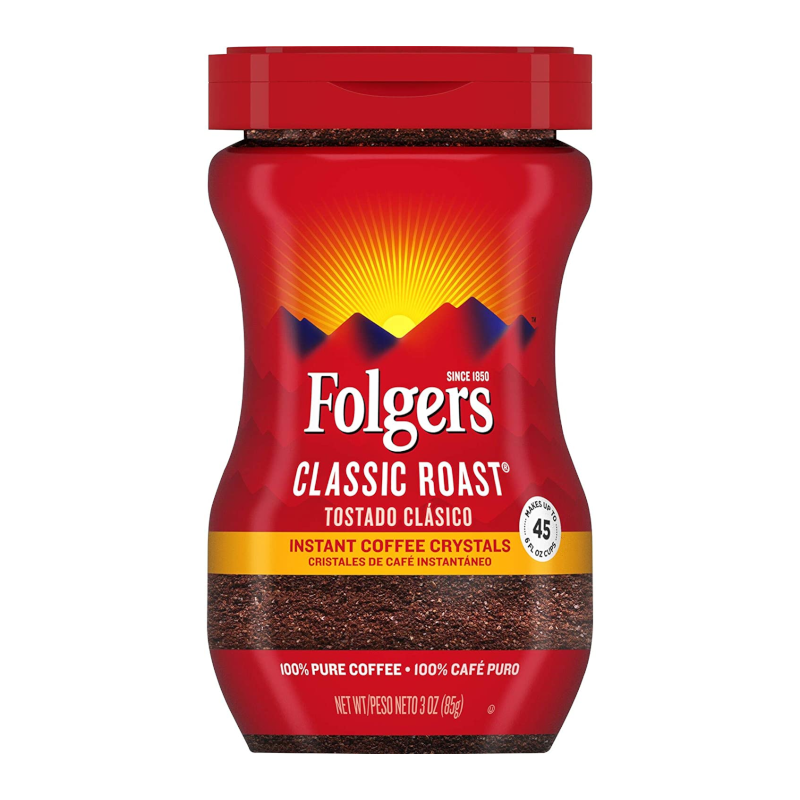 Folgers Classic Roast Instant Coffee (85g)