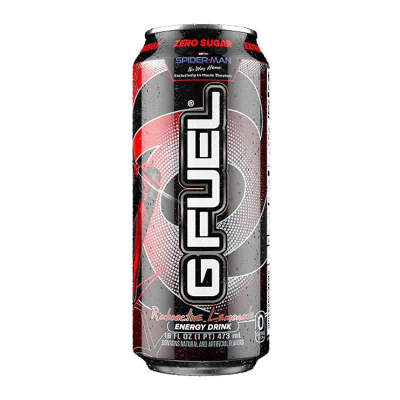 G FUEL Spider-Man Radioactive Lemonade Lemon-Bubble Ice Pop Flavour Flavour Energy Drink (473ml)