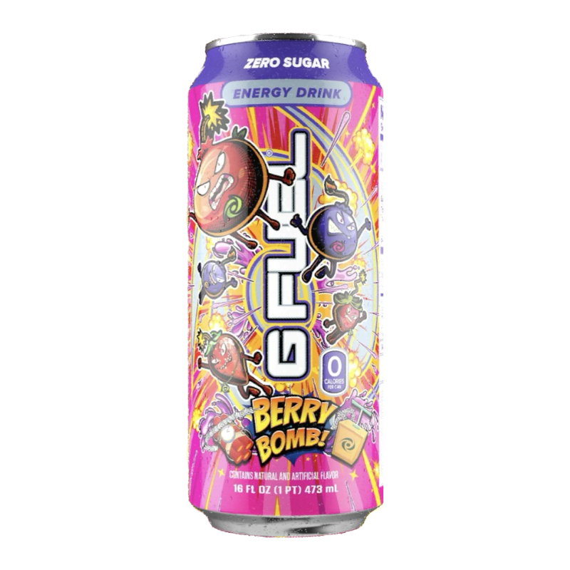 G Fuel Berry Bomb Strawberry & Blueberry Flavour Flavour Energy Drink (473ml)