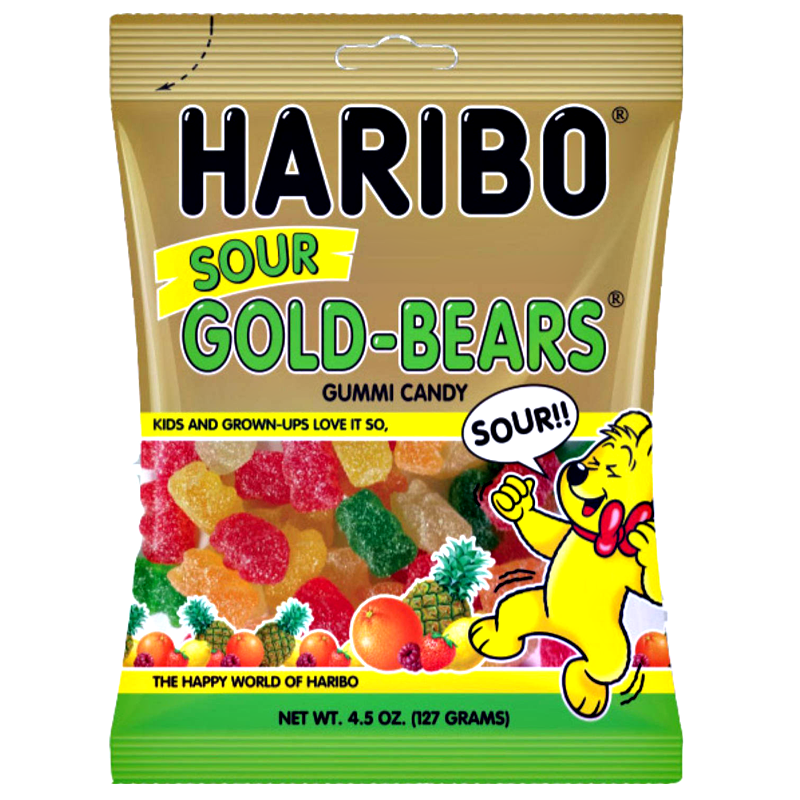 Haribo Sour Gold Bears (127g)