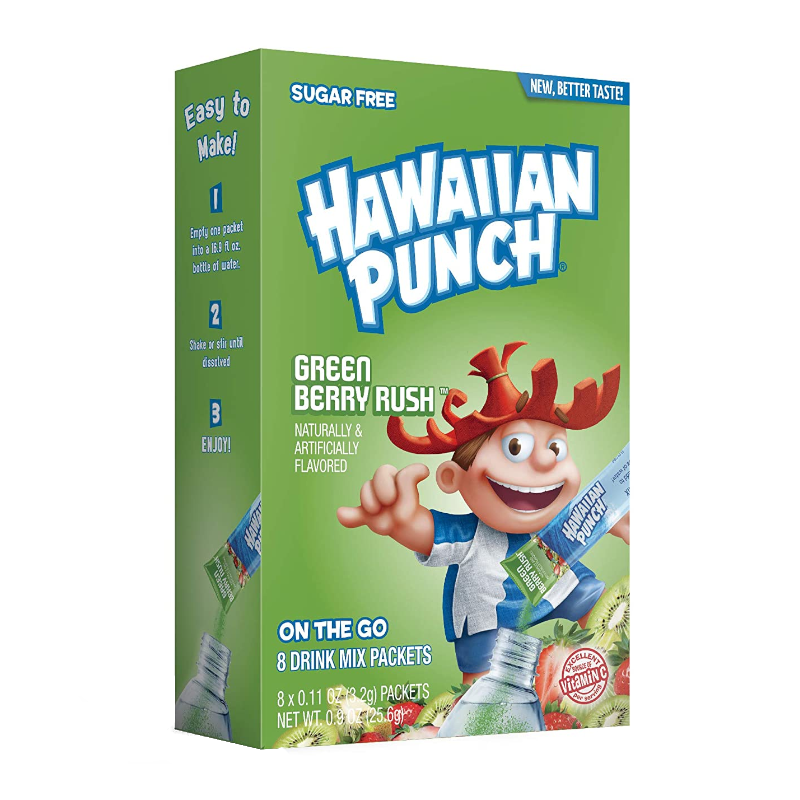 Hawaiian Punch Green Berry Rush Singles To Go (247.2g) (12 Pack)
