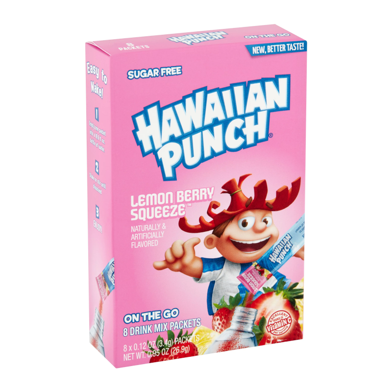 Hawaiian Punch Lemon Berry Squeeze Singles To Go (26.9g)