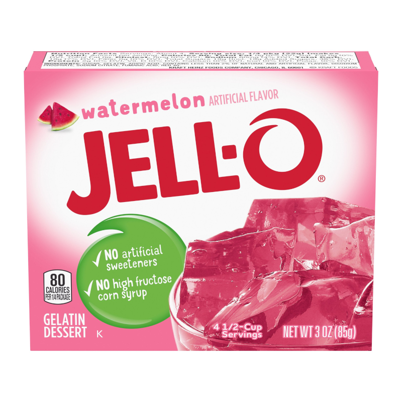 Jell-O Watermelon Gelatin (85g)