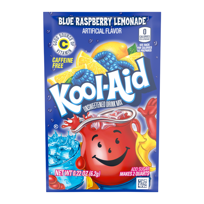 Kool Aid Blue Raspberry Lemonade Drink Mix Sachet (6.2g)