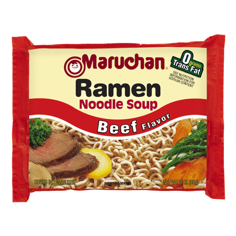 Maruchan Beef Flavour Ramen Noodles (85g) (12 Pack)