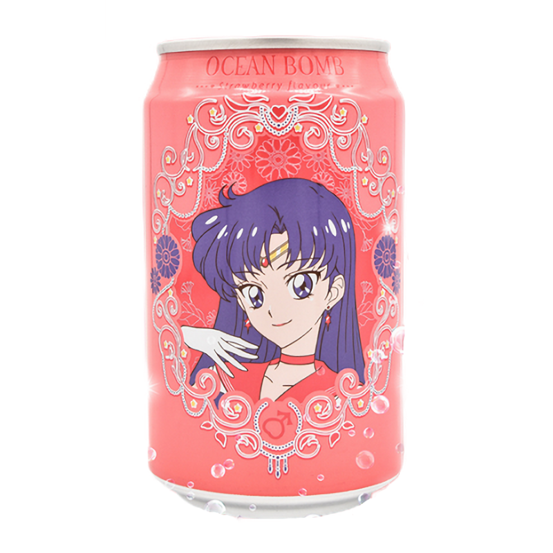 Ocean Bomb Sailor Moon Strawberry Sparkling Water (330ml)